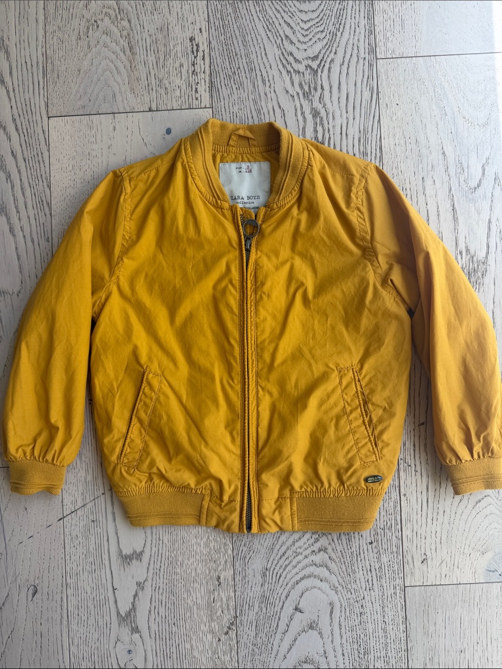 Zara Kids Yellow Bomber Jacket size 5